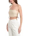 HEVRON HEVRON LUISA LINEN CROP TOP