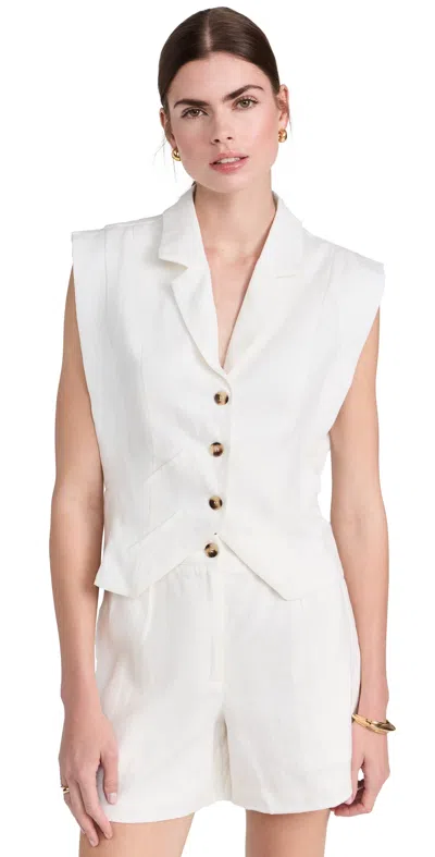Hevron Nina Vest White