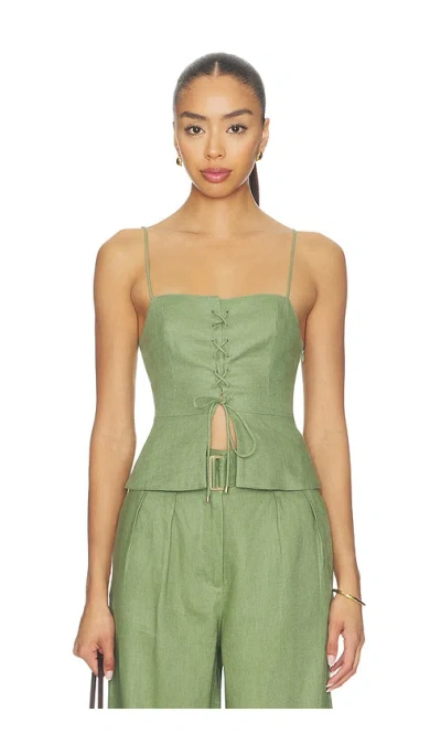 Hevron Ophelia Top In Green