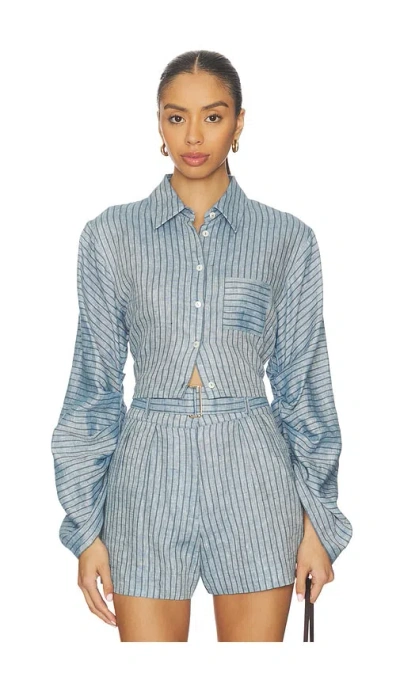 Hevron Raquel Top In Blue