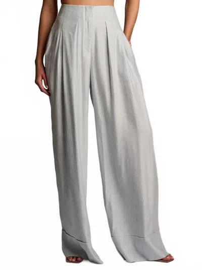 Hevron Rory Pant In Blue Chambray In Multi