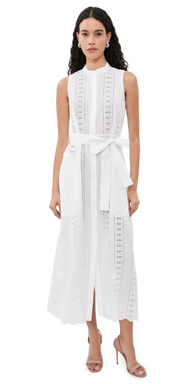 Hevron Sia Dress White Eyelet