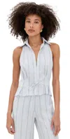 Hevron Sloan Vest Blue Stripe