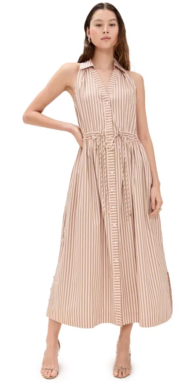 Hevron Stella Dress Blush Stripe