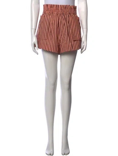Pre-owned Hevron Striped Mini Shorts In Multicolor