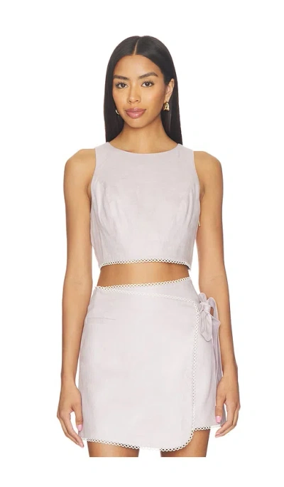Hevron Terrel Top In Purple
