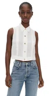Hevron Vera Top In Ivory In White