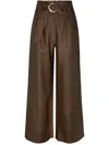 Hevron Women's Alina Trouser In Chocolate In Gold