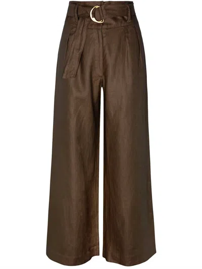 Hevron Women's Alina Trouser In Chocolate In Gold