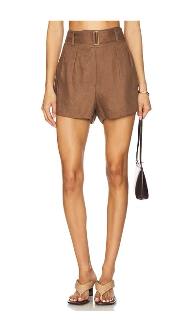 Hevron Zinna Short In Brown