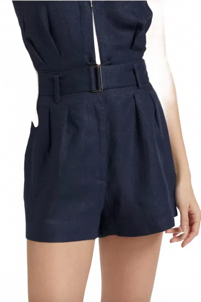 Hevron Zinna Short In Indigo In Blue