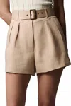 Hevron Zinna Short In Wheat In Brown