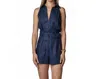 Hevron Zinna Shorts In Dark Indigo In Purple