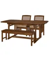 Hewson 4pc Patio Dining Table Set