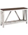 Hewson 52in Rustic Country Entryway Accent Console Table