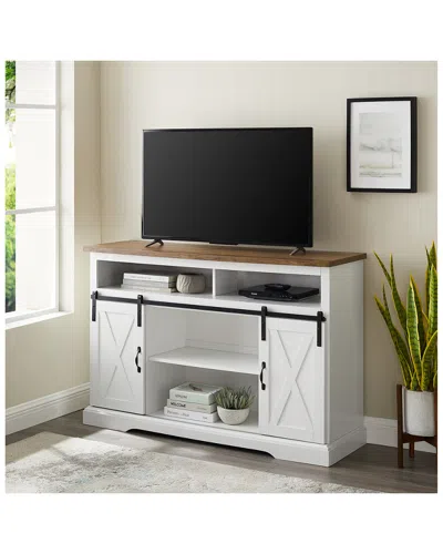 Hewson 52in Sliding Barn Door Highboy Console