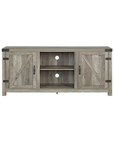 Hewson 58in Farmhose Wood Tv Stand Storage Console