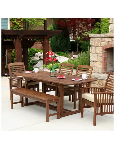 Hewson 6pc Acacia Wood Outdoor Dining Set