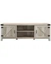 Hewson 70in Farmhouse Barn Door Media Console