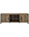 Hewson 70in Farmhouse Barn Door Media Console