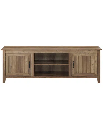 Hewson 70in Farmhouse Wood Beadboard Tv Stand Storage Console