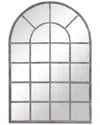 Hewson Antique Rustic Gray Mirror In Silver