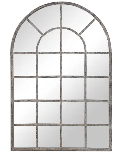 Hewson Antique Rustic Gray Mirror In Silver