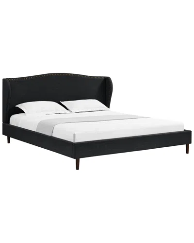 HEWSON RUSTIC MANOR ELLENA UPHOLSTERED PLATFORM BED