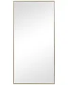 Hewson Gold Finish Plain Mirror In Gold