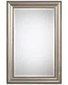 Hewson Lightly Antiqued Champagne-silver Mirror In Silver