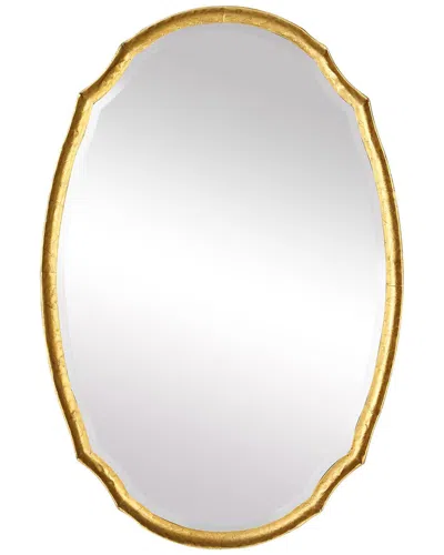 Hewson Lightly Antiqued Gold Leaf Mirror