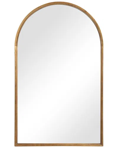Hewson Lightly Antiqued Gold Leaf Mirror In Multi