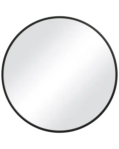 Hewson Matte Black 37 Round Mirror