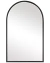 Hewson Matte Black Finish Mirror In Black