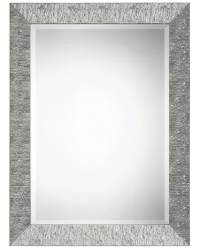 Hewson Metallic Silver Finish Mirror With Textured Surface
