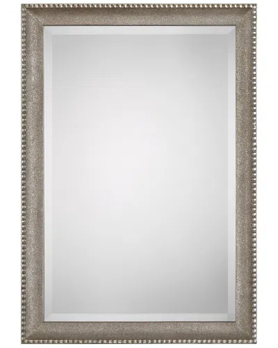 Hewson Metallic Silver Mirror With Textured Surface Finish In Gray