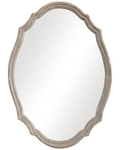 Hewson Natural Wood Mirror With Light Ivory Distressing In Neutral
