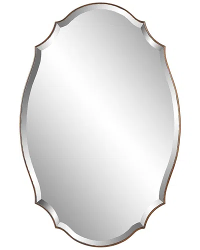 Hewson Shaped Bevel Mirror With Antique Bronze And Gold Finish In Silver
