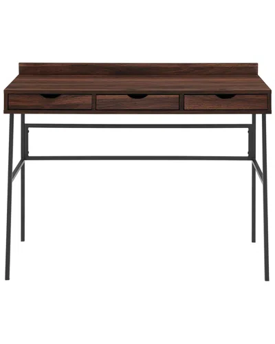Hewson 42in 3-drawer Angled Front Desk
