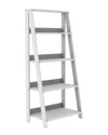 Hewson 55in Modern Wood Ladder Bookcase