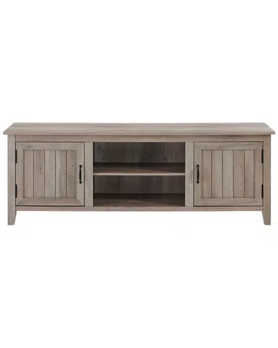 Hewson 70in Farmhouse Wood Beadboard Tv Stand Storage Console