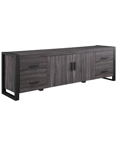 Hewson 70in Industrial Metal Wood Tv Stand
