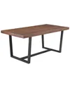 Hewson 72in Distressed Solid Wood Dining Table