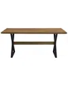 Hewson Leg Dining Table In Brown
