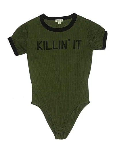 Pre-owned Hey Collection Bodysuit In Green