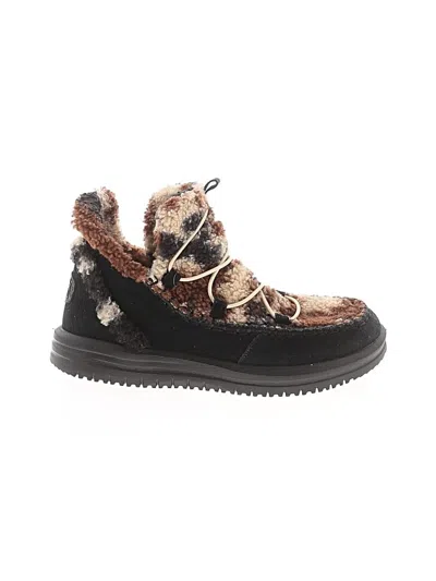 Pre-owned Hey Dude Ankle Boots In Black