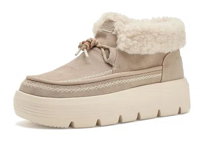 Hey Dude Austin Edge Lounge Suede Women's Boots Sesame: 6 M In Beige