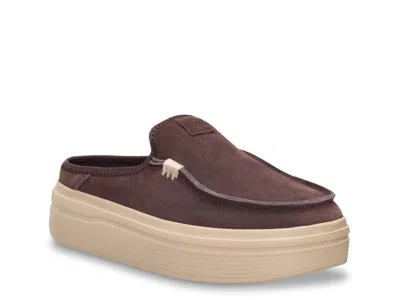 Hey Dude Austin Lift Classic Platform Slipon In Brown