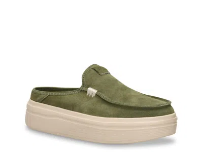 Hey Dude Austin Lift Classic Platform Slipon In Green