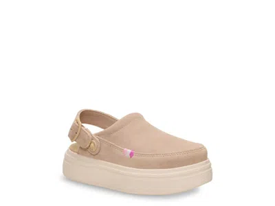 Hey Dude Austin Lift Platform Clog Kids' In Beige